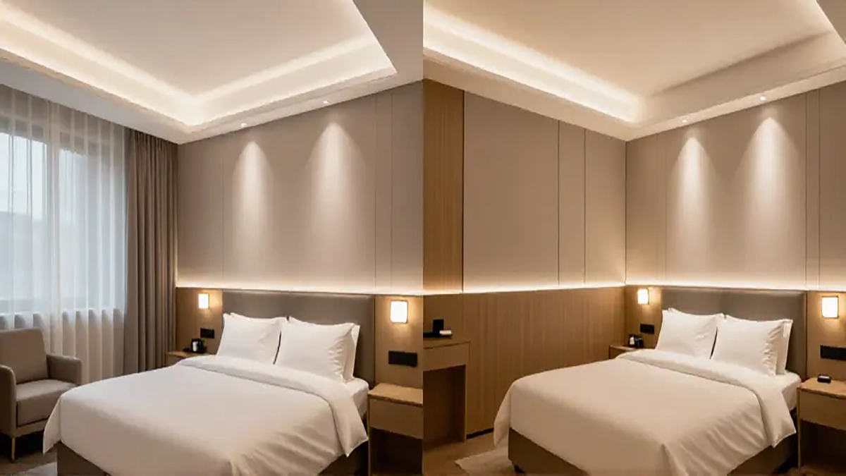 Contoh desain pencahayaan hotel