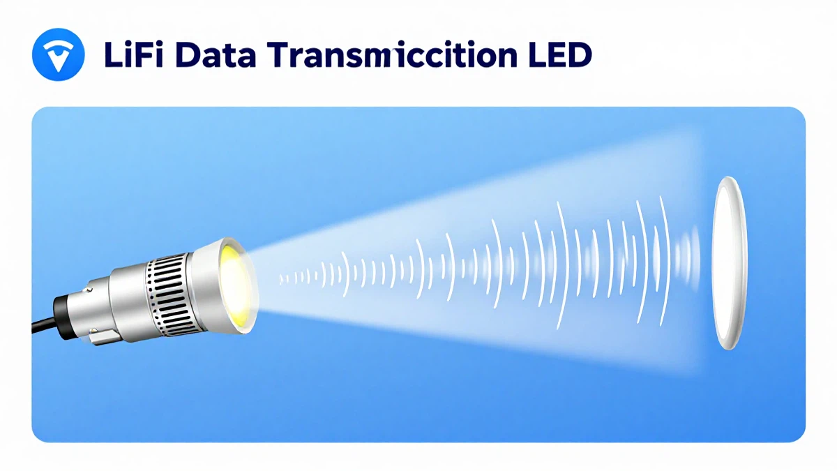 Transmisi data LiFi melalui cahaya LED