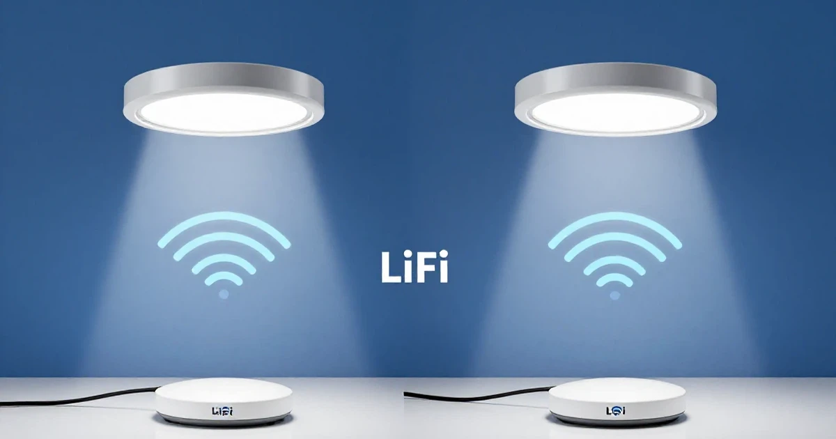 Perbandingan pencahayaan LiFi vs WiFi