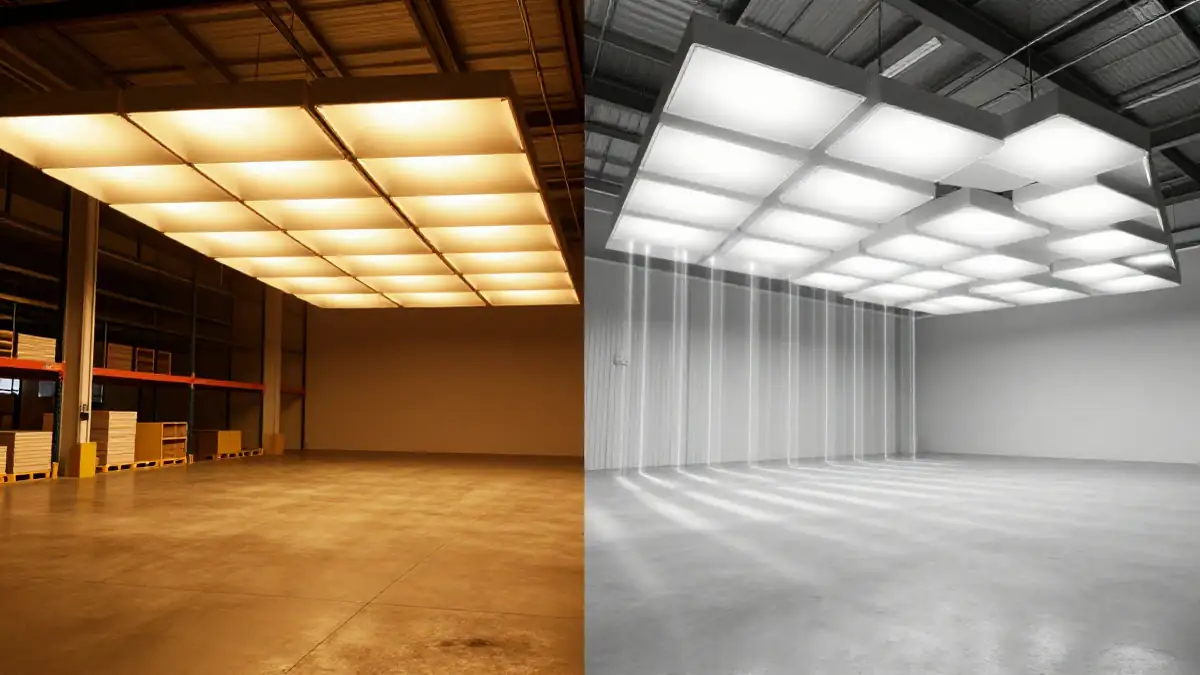 Análisis fotométrico para iluminación de almacén
