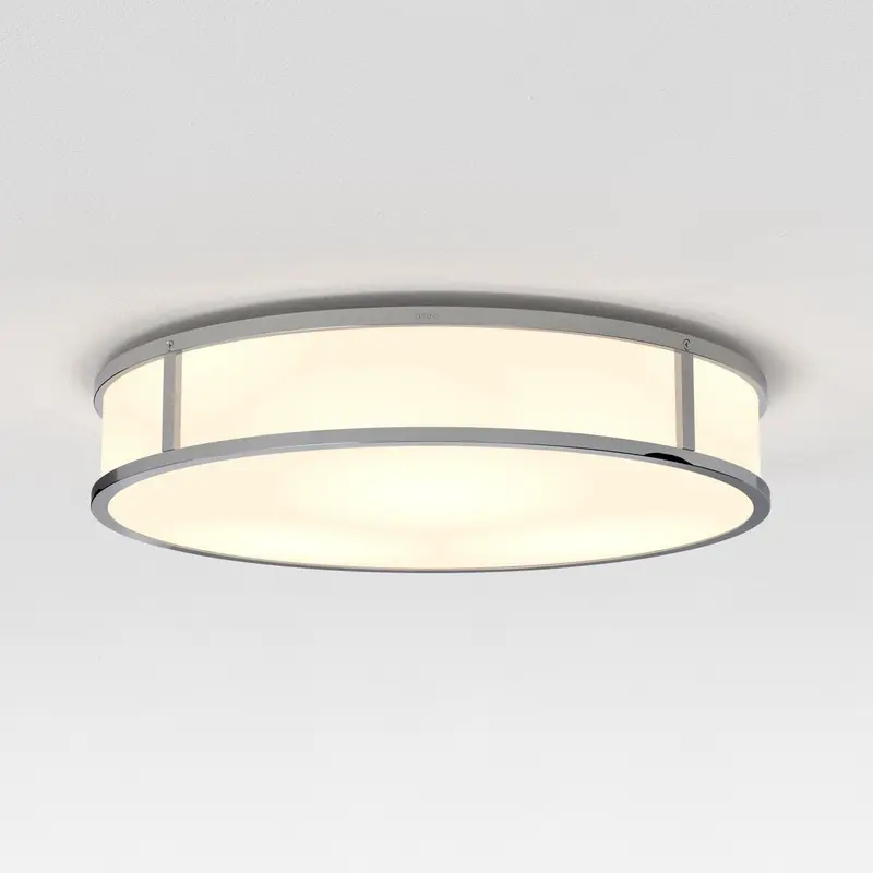 Lampu plafon bulat dengan bingkai