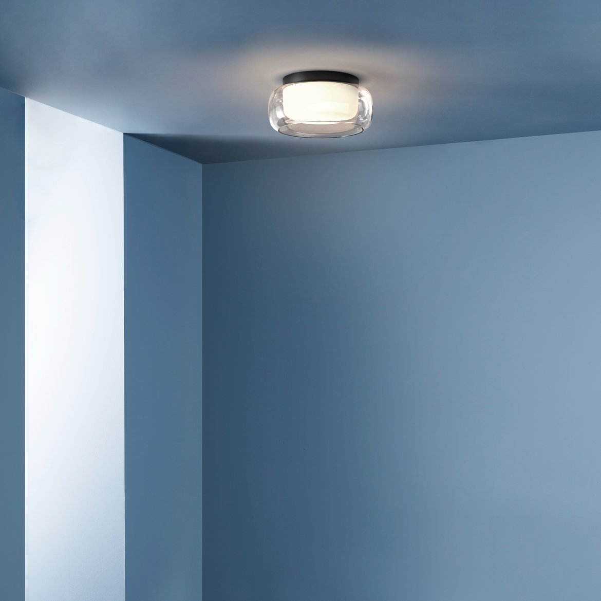Lampu plafon berbentuk drum