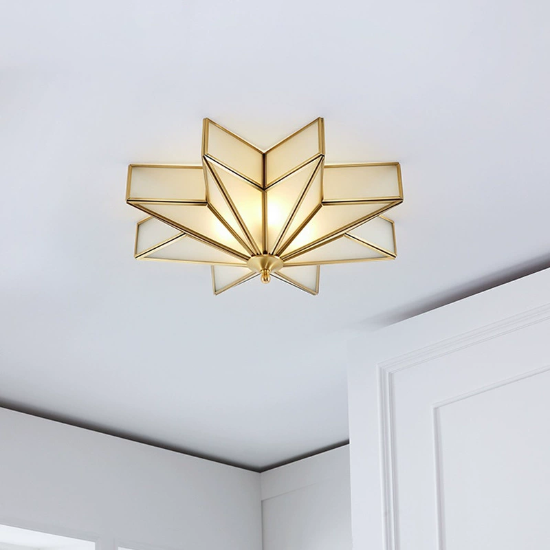 Plafones de cobre con forma de estrella
