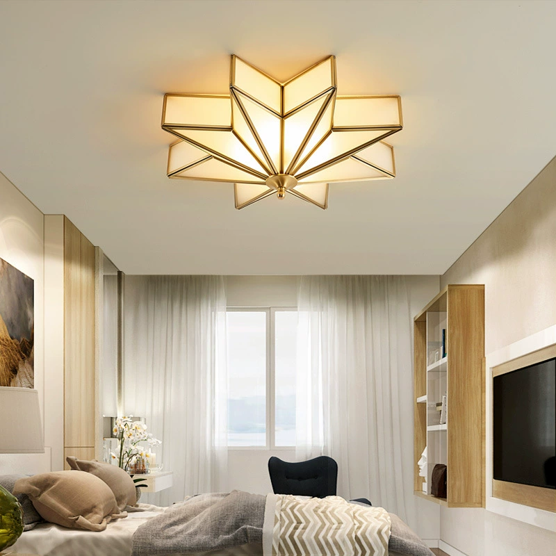 Plafones de cobre con forma de estrella