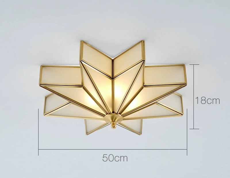 Plafones de cobre con forma de estrella