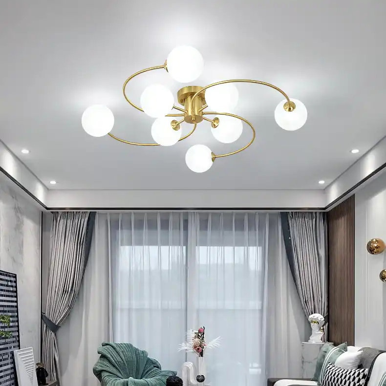 Lampu plafon Nordik berkarakter