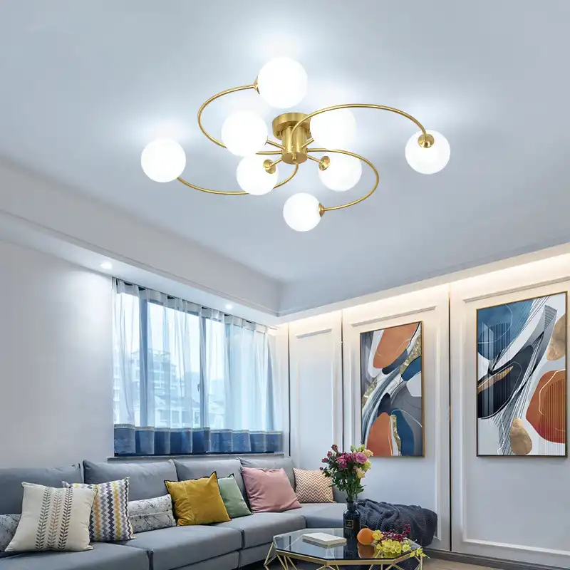 Lampu plafon Nordik berkarakter