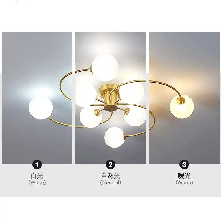 Lampu plafon Nordik berkarakter