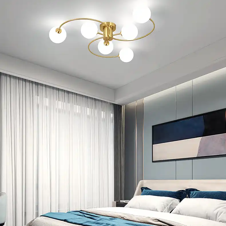 Lampu plafon Nordik berkarakter