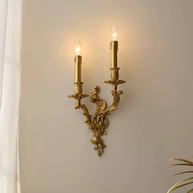 Lampu dinding bergaya Prancis retro
